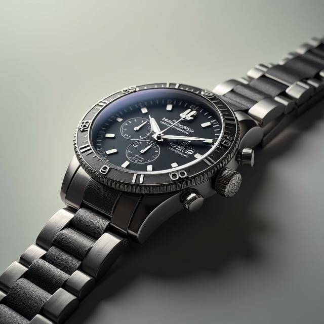Studio shot of a luxury watch product